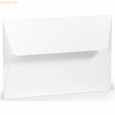 50 x Paperado Briefumschlag Haftklebung B6 Seidenfutter Weiß von Paperado