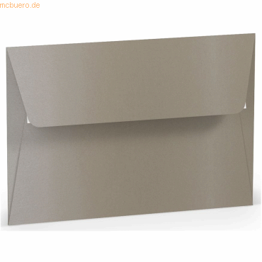 50 x Paperado Briefumschlag Haftklebung B6 taupe metallic von Paperado