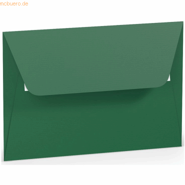 50 x Paperado Briefumschlag Haftklebung C6 Seidenfutter Tannengrün von Paperado
