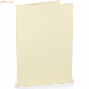 50 x Paperado Doppelkarte A5 hoch Chamois von Paperado