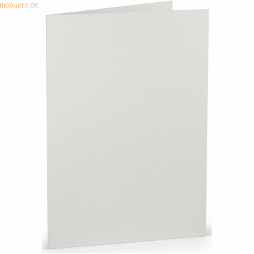50 x Paperado Doppelkarte A5 hoch Eisgrau von Paperado