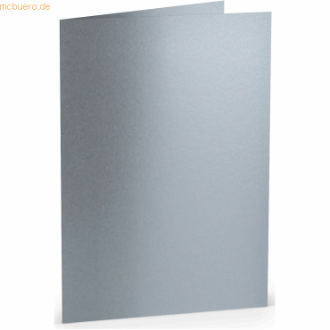 50 x Paperado Doppelkarte A5 hoch Silber 50 x Paperado Doppelkarte A5 hoch Silber von Paperado