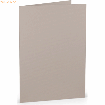 50 x Paperado Doppelkarte A5 hoch Taupe von Paperado