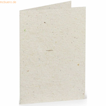 50 x Paperado Doppelkarte A7 hoch Terra Vanilla von Paperado