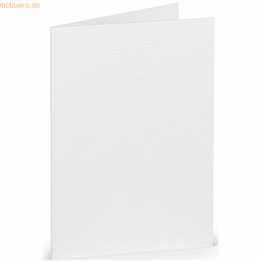 50 x Paperado Doppelkarte A7 hoch Weiß von Paperado