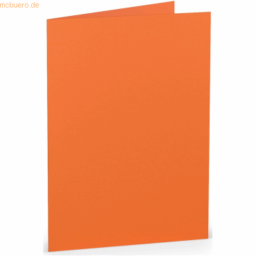 50 x Paperado Doppelkarte B6 hoch Orange von Paperado