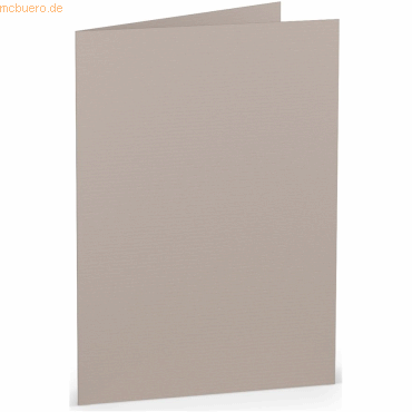 50 x Paperado Doppelkarte B6 hoch Taupe von Paperado