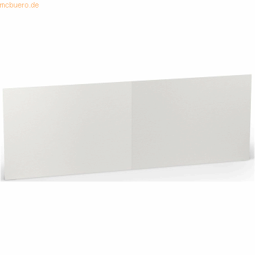50 x Paperado Doppelkarte B6 quer 220 g/qm Eisgrau von Paperado