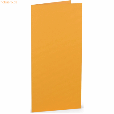 50 x Paperado Doppelkarte DL hoch Ocker von Paperado