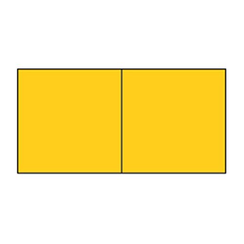 Karte Paperado Karton, 25 Quadratische Briefumschläge – Gelb (5 Stück) von Paperado