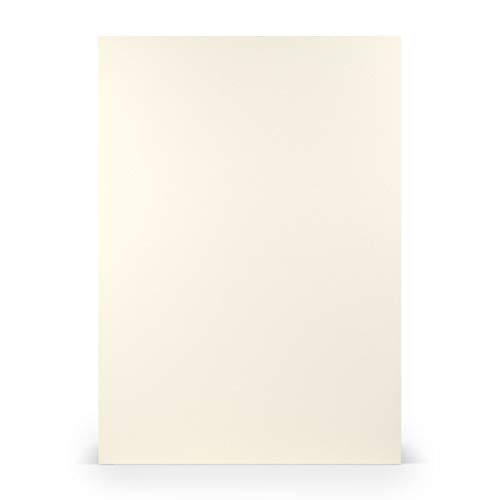 PAPERADO 100x Tonpapier DIN A4 - Ivory gerippt Creme 160 g/m² Papierbögen - Bastelpapier in 29,7 x 21 cm Malen, Basteln & Drucken von Paperado