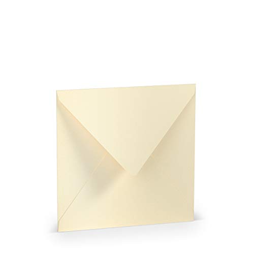 Paperado 164 x 164 mm quadratisch gefüttert Gewebe Umschlag – Candle Light (5 Stück) von Paperado