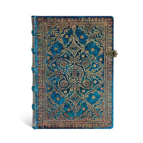 Paperblanks Equinoxe Azurblau Notizbuch Midi Liniert, 130 x 180 mm von Paperblanks