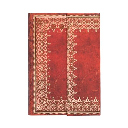 Paperblanks Faux PB4555 Leder Gold - Notizbuch Mini Liniert - , Mini (140 x 100 mm) von Paperblanks