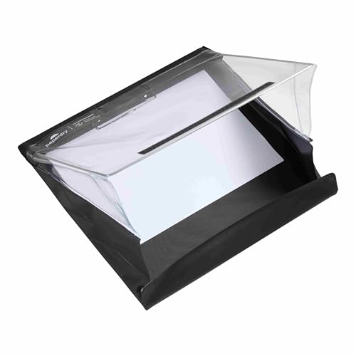Paperdry A4 Professional Schwarz, Wasserdichtes Klemmbrett Hochformat und Querformat, Kälteschutzmittel, hochwertiges PVC, Geschlossenes Klemmbrett mit Aufbewahrung, Wetterfester Dokumentenhalter Paperdry A4 Professional Schwarz, Wasserdichtes Klemmbrett Hochformat und Querformat, Kälteschutzmittel, hochwertiges PVC, Geschlossenes Klemmbrett mit Aufbewahrung, Wetterfester Dokumentenhalter von Paperdry