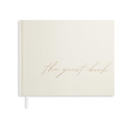 Gästebuch Hochzeit - Gästebuch für Hochzeitsempfang mit Leinen-Hardcover & Goldfolienprägung - unliniert, keine Blätter - perfektes Andenken für Anmeldungen & Polaroids - Elfenbein Gästebuch Hochzeit - Gästebuch für Hochzeitsempfang mit Leinen-Hardcover & Goldfolienprägung - unliniert, keine Blätter - perfektes Andenken für Anmeldungen & Polaroids - Elfenbein von Paperell