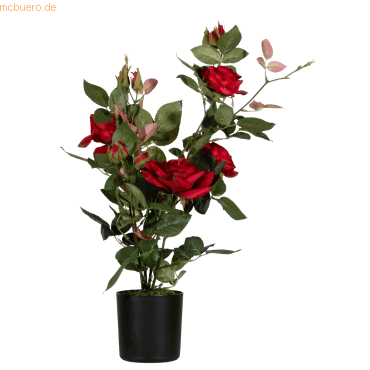 Paperflow Kunstpflanze PARROU54 Rosenstock rot 54cm von Paperflow