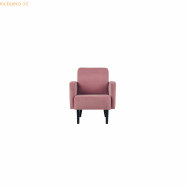 Paperflow Sessel LISBOA LFTV.01.17 Samt schwarz/pink von Paperflow