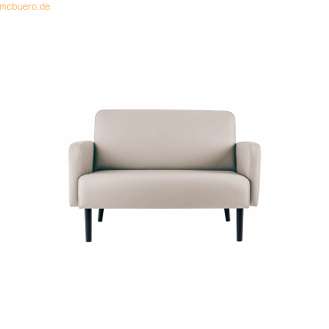 Paperflow Sofa LISBOA LC2PC.01.13 2 Sitzer Kunstleder schwarz/weiß von Paperflow