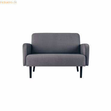 Paperflow Sofa LISBOA LC2PT.01.14 2 Sitzer Stoff schwarz/grau von Paperflow