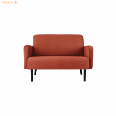 Paperflow Sofa LISBOA LC2PT.01.27 2 Sitzer Stoff schwarz/rost von Paperflow
