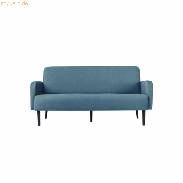 Paperflow Sofa LISBOA LC3PT.01.06 3Sitzer Stoff schwarz/blau von Paperflow