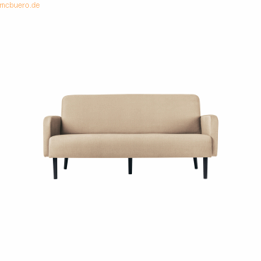 Paperflow Sofa LISBOA LC3PT.01.12 3Sitzer Stoff schwarz/elfenbein von Paperflow