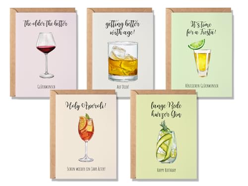 Paperlane by Essi 5er Set Postkarten Drinks (5er Postkarten, Drinks) (5 Klappkarten mit Umschlag) Paperlane by Essi 5er Set Postkarten Drinks (5er Postkarten, Drinks) (5 Klappkarten mit Umschlag) von Paperlane by Essi