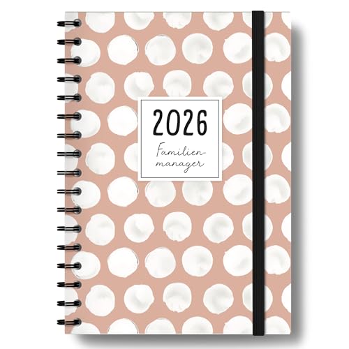 Familienplaner 2026 Buch A5 [Blattgold] I 5 Spalten I 1 Woche 2 Seiten I Praktischer Familienkalender mit Jahresübersichten, Schulferien uvm. Familienkalender 2026 Buchkalender Ringbuch von Paperlions
