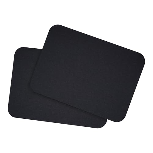 DIN A6 Karten Set Blanko zum Basteln und Selbstgestalten wahlweise mit runden Ecken oder Vintage Kontur 300 g/m² Kraftpapier Graspapier Tonkarton Fotokarton (Schwarz rund, 400 Karten) von Papermane