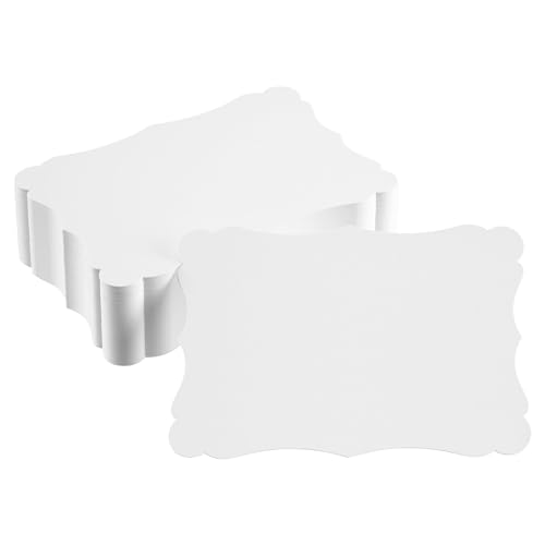 DIN A6 Vintage Karten Set Blanko zum Basteln und Selbstgestalten 300 g/m² Kraftpapier Graspapier Tonkarton Fotokarton (weiß matt 350g/m², 50 Karten) von Papermane