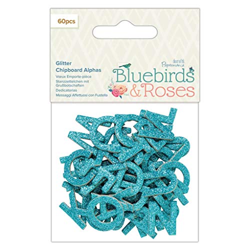 Bluebirds & Roses PMA 355120 Glitter Stickers, Multi von Papermania