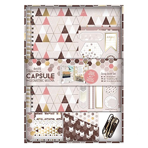 DocRod LLC Papermania Capsule Geometrische Scrap Book Set, Mokka von Papermania