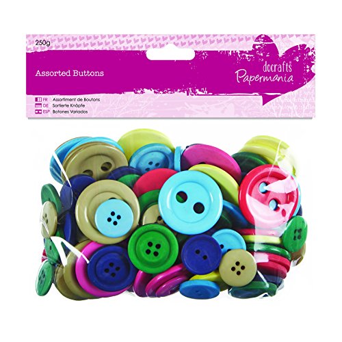Docrafts 250 g Brights verschiedene Knöpfe Docrafts 250 g Brights verschiedene Knöpfe von Papermania