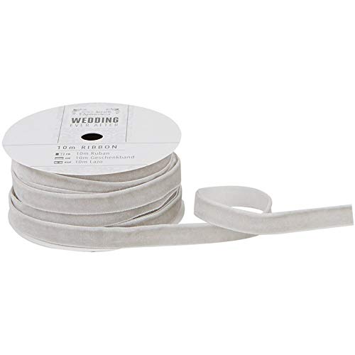 Papermania 10 m Hochzeit-Samt-Band, Silberfarben Papermania 10 m Hochzeit-Samt-Band, Silberfarben von Papermania