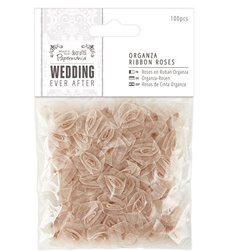 Papermania 100-teilig, Organza, für Hochzeiten, Antik-Rosen-Gold von Papermania
