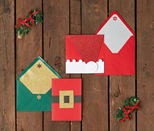 Papermania 12,7 x 17,8 cm Karten/Umschläge Strukturierte, rot/grün, 50 Stück Papermania 12,7 x 17,8 cm Karten/Umschläge Strukturierte, rot/grün, 50 Stück von Papermania