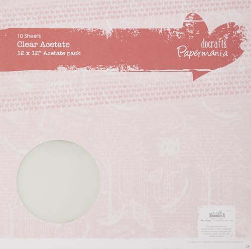 Papermania 12 x 12 Zoll, Acetat Blatt, 10 Stück Papermania 12 x 12 Zoll, Acetat Blatt, 10 Stück von Papermania