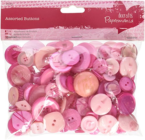 Papermania 250 g, Sortiert Tasten, Pink von Papermania
