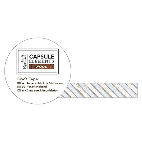 Papermania Bastelklebeband Streifen 1,5cm 3m Elements Wood von Papermania