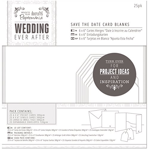 Papermania Karte „Save The Date“, weiß Papermania Karte „Save The Date“, weiß von Papermania