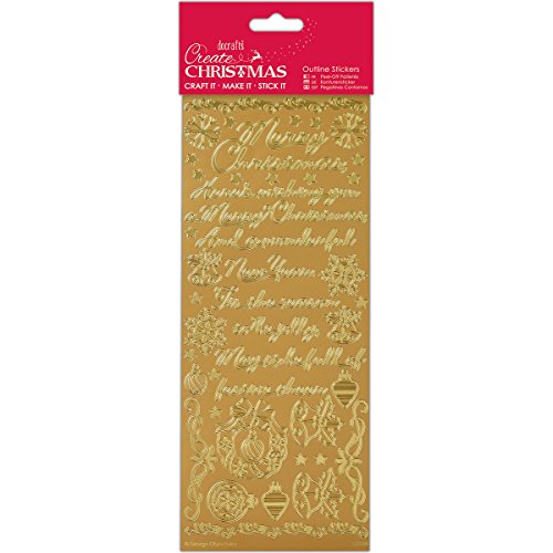 Papermania PMA 810912 Scrapbooking-Stickers, Gold, Einheitsgröße von Papermania
