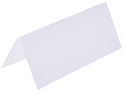 Papermania PMA1781100 Tischkarten 90 x 100 mm Einstellungen Karte gefaltet, Weiß, 20 Stück von Papermania