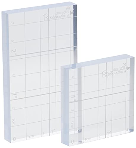Papermania Stempel Block, 2 Stück, transparent von Papermania
