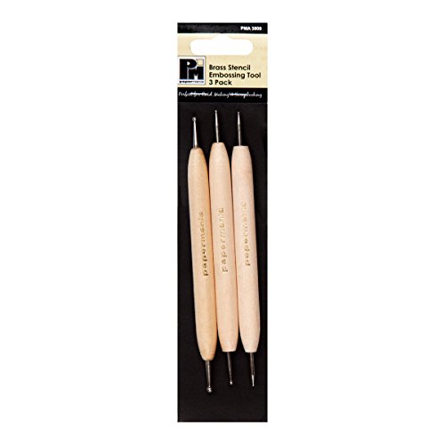 Papermania Ziselierstift, Beige, 3 Stück von Papermania