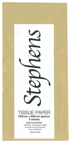 Stephens 750 x 500 mm Seidenpapier - Metallic Gold von Papermania