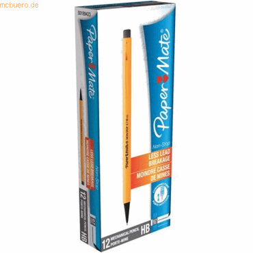 12 x Papermate Feinminenbleistift Non-Stop 0,7 HB gelb 12 x Papermate Feinminenbleistift Non-Stop 0,7 HB gelb von Papermate