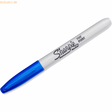 12 x Papermate Permanentmarker Sharpie Fine 1,0 blau von Papermate
