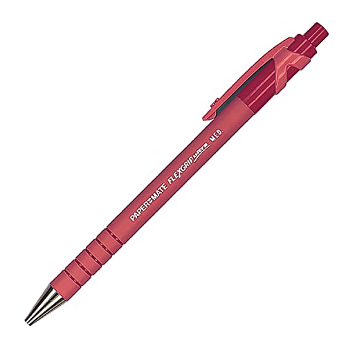 PAPER:MATE S0190413 Druckkugelschreiber FlexGrip Ultra, rot von PAPER MATE