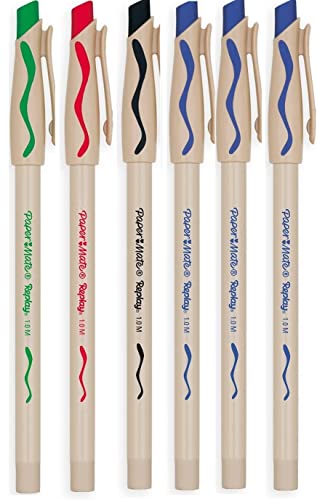 Paper Mate Replay Max Kugelschreiber, radierbar, farblich sortiert, 6 Stück Paper Mate Replay Max Kugelschreiber, radierbar, farblich sortiert, 6 Stück von PAPER MATE